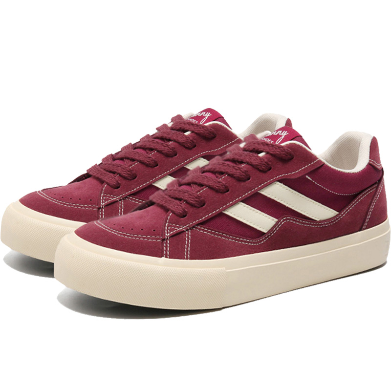 Medd Бордовые мужские скейтерские кеды лоу-топ, цвет Burgundy 
Medd Бордовые мужские скейтерские кеды лоу-топ, цвет Burgundy