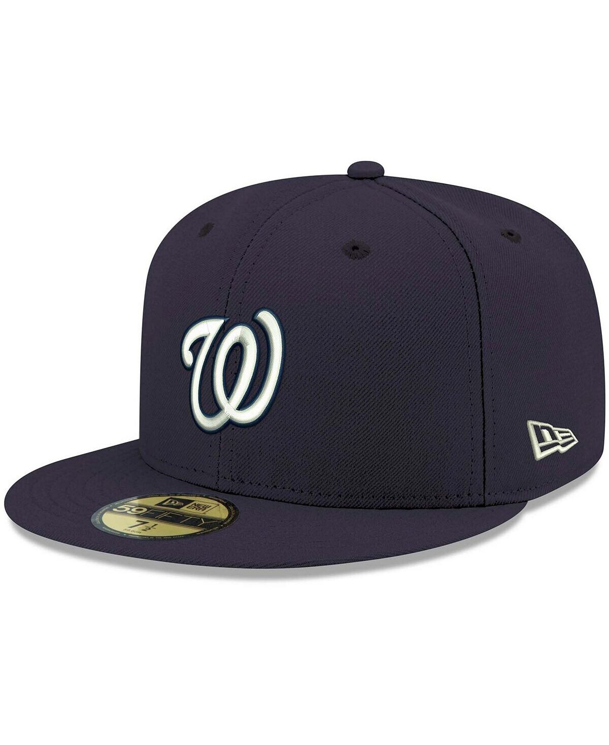 Мужская темно-синяя шляпа с логотипом Washington Nationals 59FIFTY белого цвета New Era
Мужская темно-синяя шляпа с логотипом Washington Nationals 59FIFTY белого цвета New Era