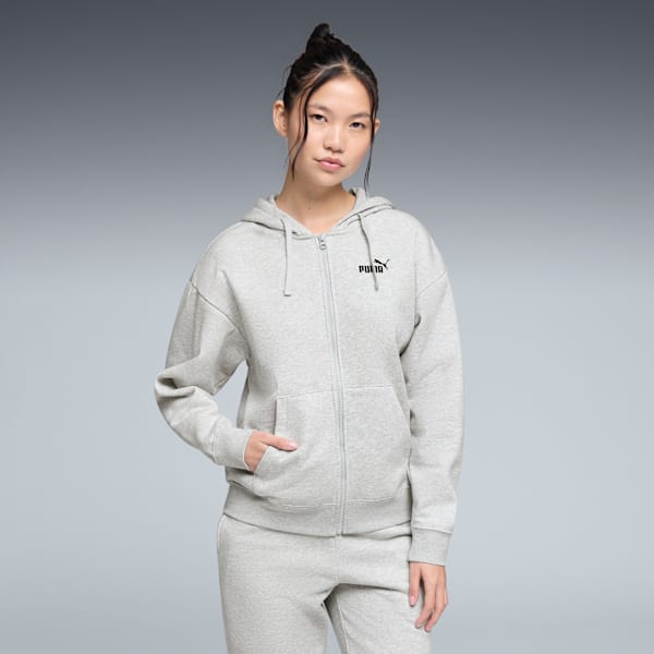 Женская флисовая толстовка с капюшоном на молнии Puma Essentials, серый
Женская флисовая толстовка с капюшоном на молнии Puma Essentials, серый