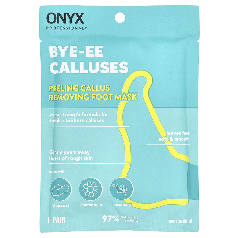 Onyx Professional, Bye-EE Callus, маска для ног для удаления мозолей, 1 пара
Onyx Professional, Bye-EE Callus, маска для ног для удаления мозолей, 1 пара