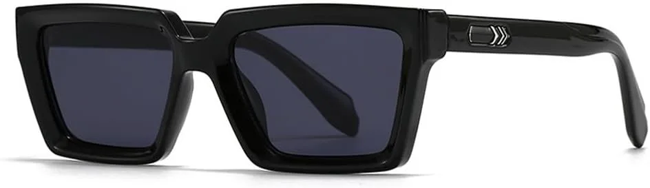 LVTFCO Модные солнцезащитные очки для женщин, винтажные градиентные, с защитой от УФ-излучения UV400; для мужчин, модные солнцезащитные очки с заклепками, Black Grey
LVTFCO Модные солнцезащитные очки для женщин, винтажные градиентные, с защитой от УФ-излучения UV400; для мужчин, модные солнцезащитные очки с заклепками, Black Grey