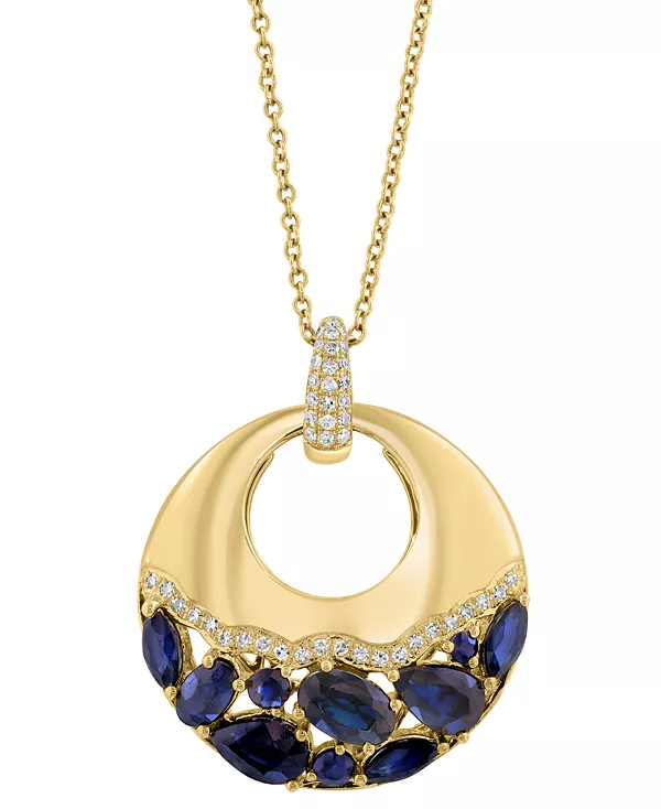 Ожерелье с подвеской Effy длиной 18 дюймов из 14-каратного желтого золота с сапфиром (2-1/3 карата) и бриллиантом (1/6 карата) Effy Collection, sapphire
Ожерелье с подвеской Effy длиной 18 дюймов из 14-каратного желтого золота с сапфиром (2-1/3 карата) и бриллиантом (1/6 карата) Effy Collection, sapphire