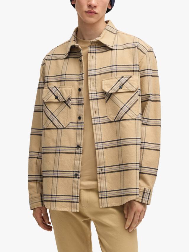 Хлопковая рубашка HUGO свободного кроя в клетку HUGO BOSS, Beige/Multi
Хлопковая рубашка HUGO свободного кроя в клетку HUGO BOSS, Beige/Multi