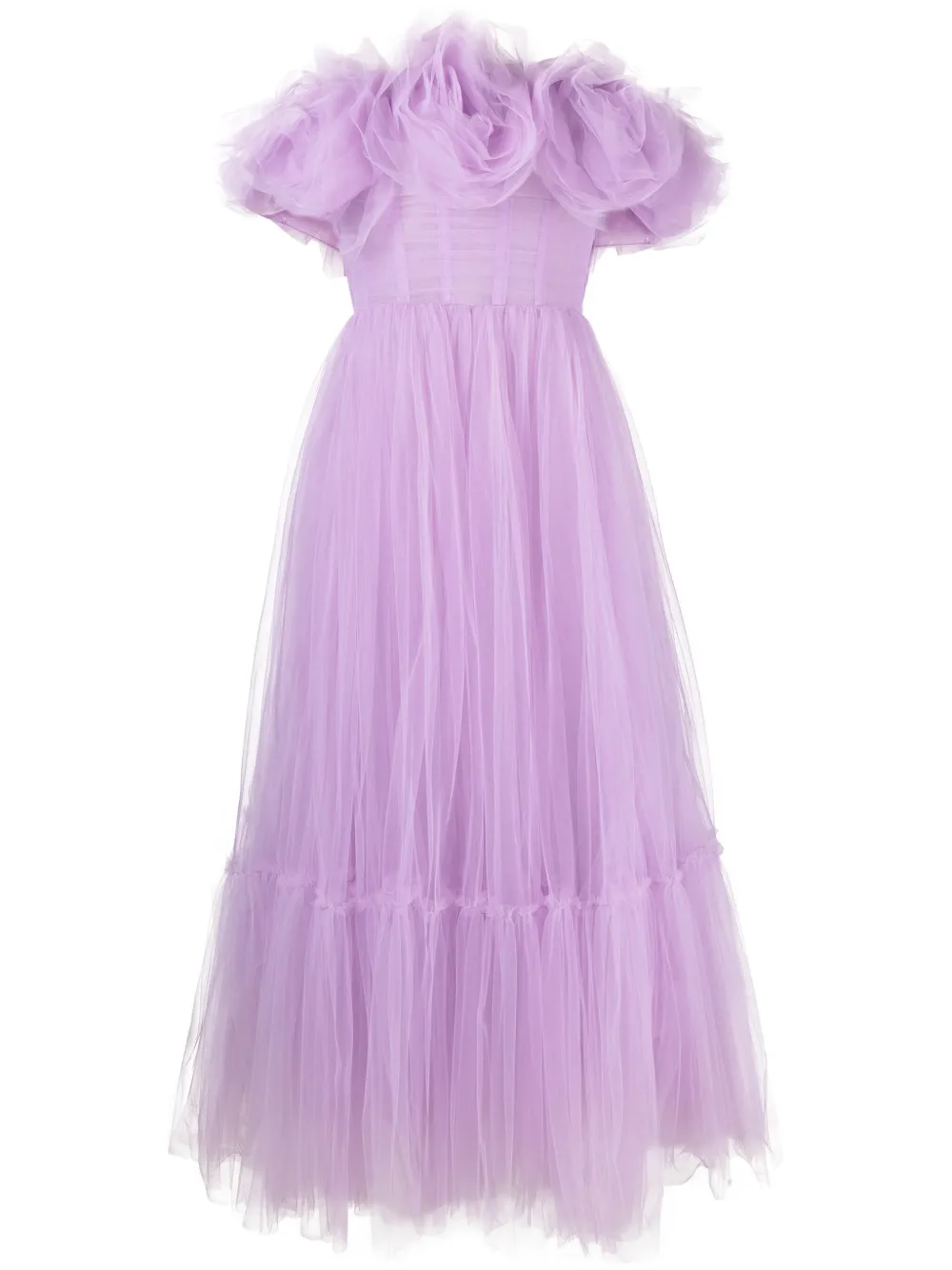 Платье миди из тюля с цветочной аппликацией Ana Radu, фиолетовый
Платье миди из тюля с цветочной аппликацией Ana Radu, фиолетовый