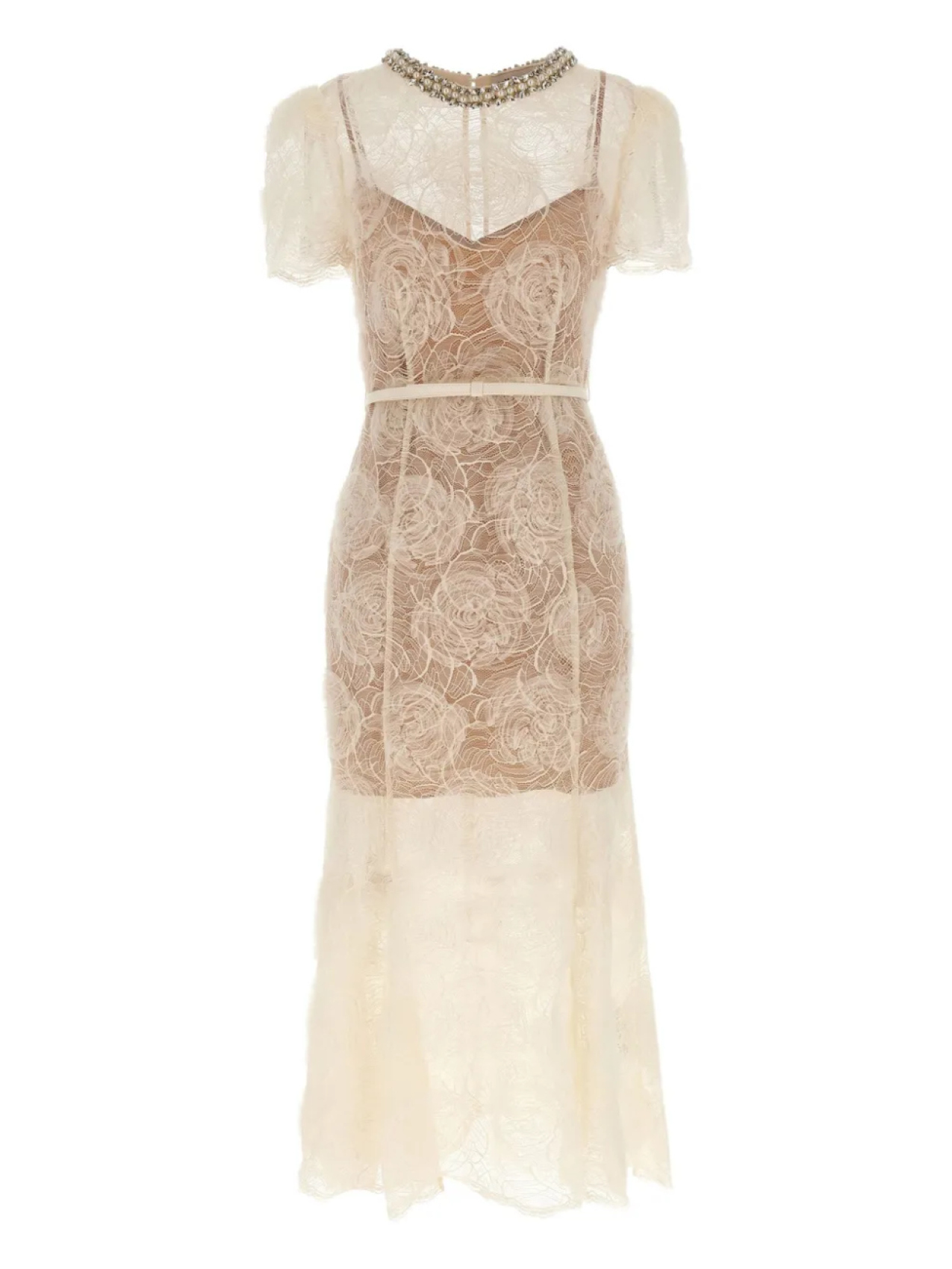 Платье миди с цветочным кружевом Self-Portrait, белый
Платье миди с цветочным кружевом Self-Portrait, белый