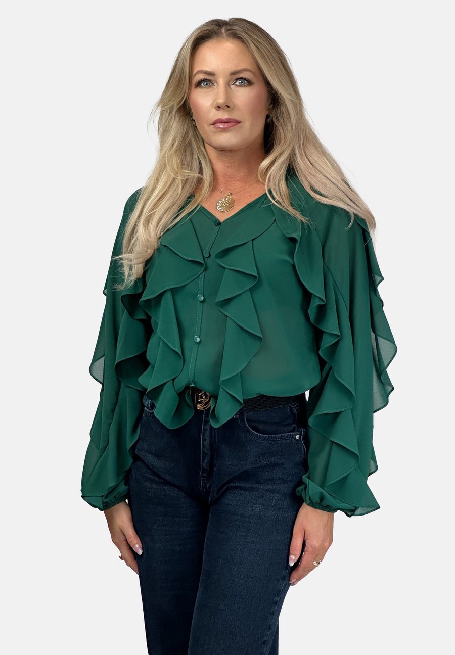 Блуза REGINA FASHION ELEGANT CASCADE RUFFLE, Green
Блуза REGINA FASHION ELEGANT CASCADE RUFFLE, Green