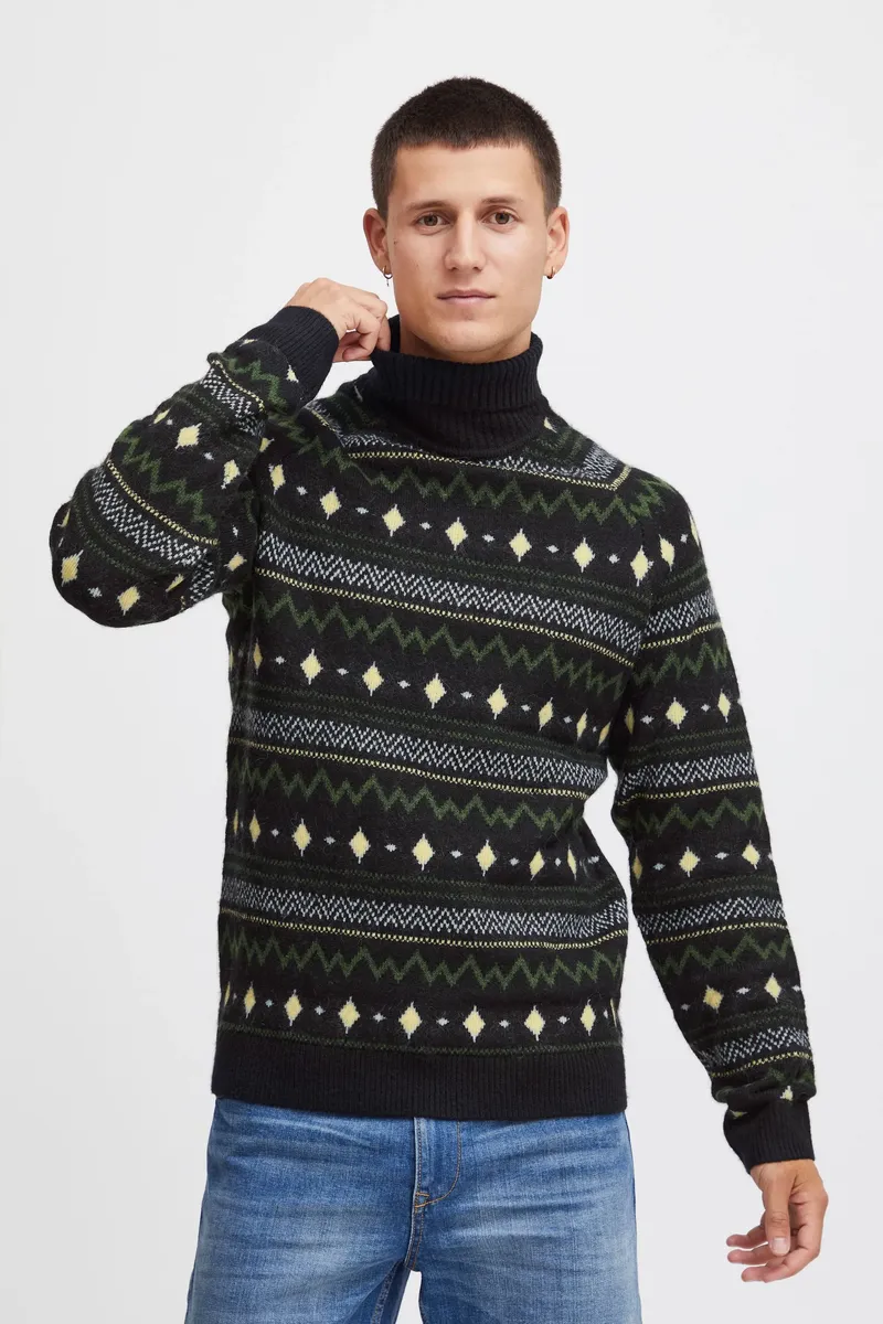 Свитер с высоким воротником из смесового материала "BLEND BHPullover", черный
Свитер с высоким воротником из смесового материала "BLEND BHPullover", черный