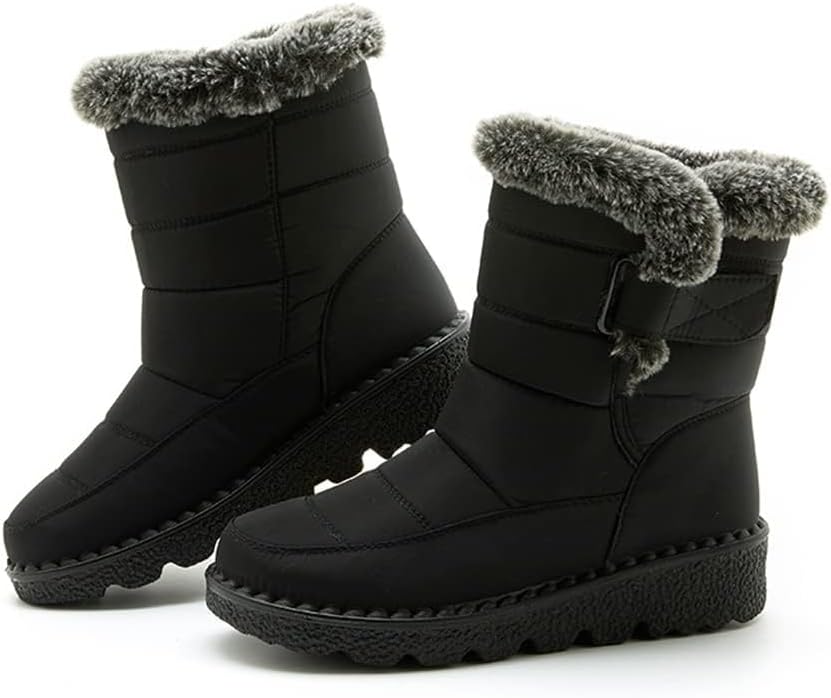 Женские зимние сапоги с теплой меховой подкладкой, сапоги средней длины, противоскользящие, водонепроницаемые, для улицы, удобные для ходьбы, модные, мягкие, теплые ботинки Toumov, черный
Женские зимние сапоги с теплой меховой подкладкой, сапоги средней длины, противоскользящие, водонепроницаемые, для улицы, удобные для ходьбы, модные, мягкие, теплые ботинки Toumov, черный