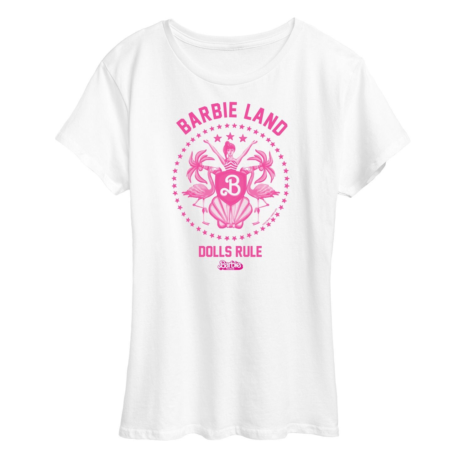 Детская футболка Barbie The Movie Barbie Land Dolls Rule с графическим рисунком Barbie, белый
Детская футболка Barbie The Movie Barbie Land Dolls Rule с графическим рисунком Barbie, белый