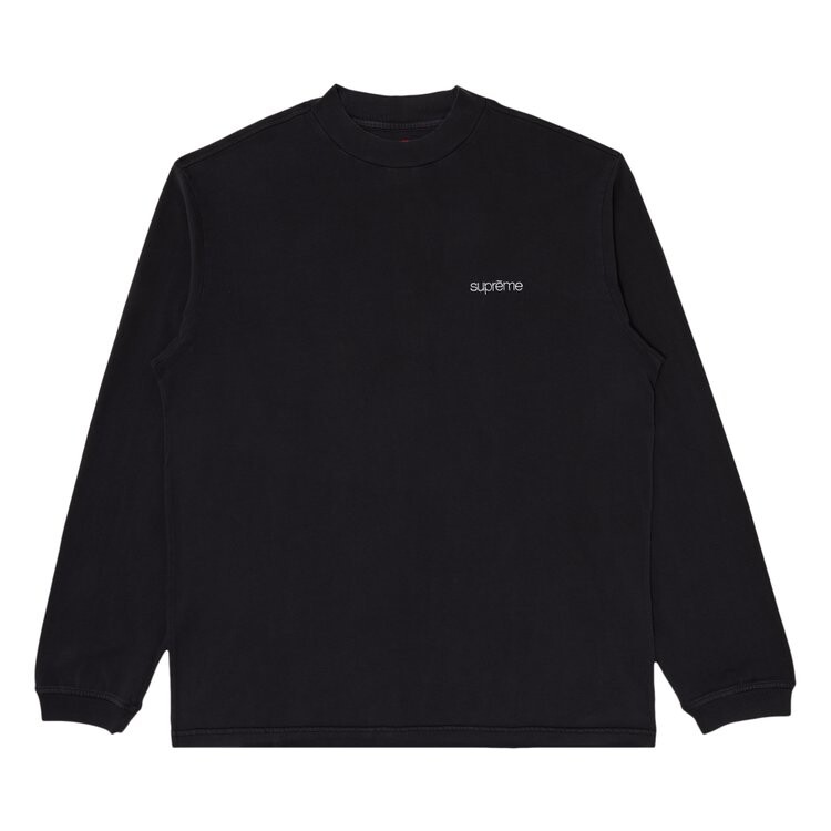 Топ Supreme Mock Neck Long-Sleeve 'Black', черный 
Топ Supreme Mock Neck Long-Sleeve 'Black', черный