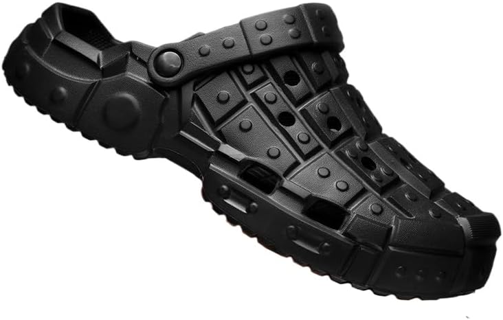 Мужские модные сабо с цветными блоками и прорезями, удобные, нескользящие, повседневные и прочные EVA тапочки для мужчин для активного отдыха на улице Clolinde, черный
Мужские модные сабо с цветными блоками и прорезями, удобные, нескользящие, повседневные и прочные EVA тапочки для мужчин для активного отдыха на улице Clolinde, черный