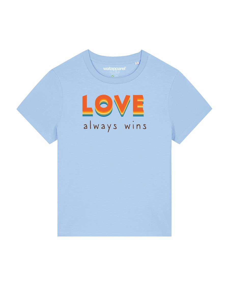 Рубашка Watapparel Love always wins, светло-голубой
Рубашка Watapparel Love always wins, светло-голубой