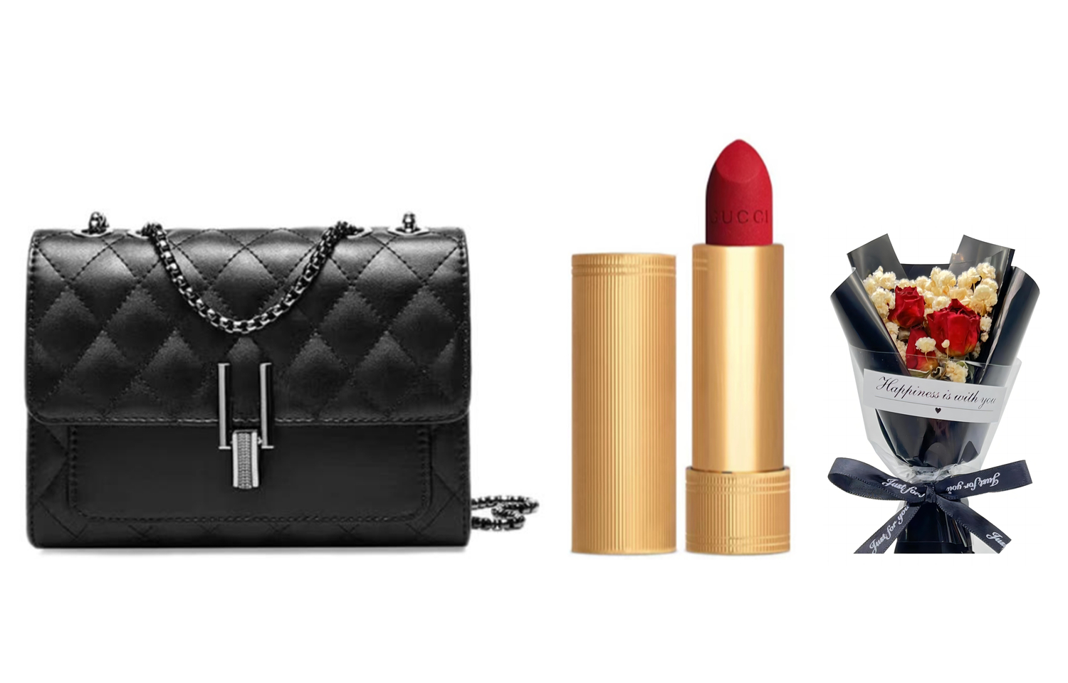 Наборы для макияжа для женщин Gucci, matte 25 formal wear+baby's breath bouquet+chanel-inspiкрасный черный check bag
Наборы для макияжа для женщин Gucci, matte 25 formal wear+baby's breath bouquet+chanel-inspiкрасный черный check bag