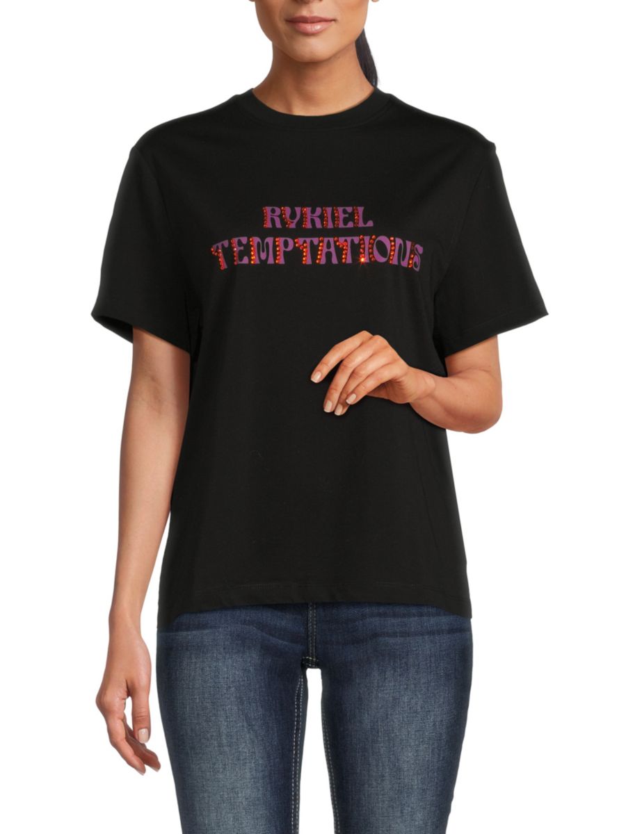 Украшенная футболка Sonia Rykiel, черный
Украшенная футболка Sonia Rykiel, черный
