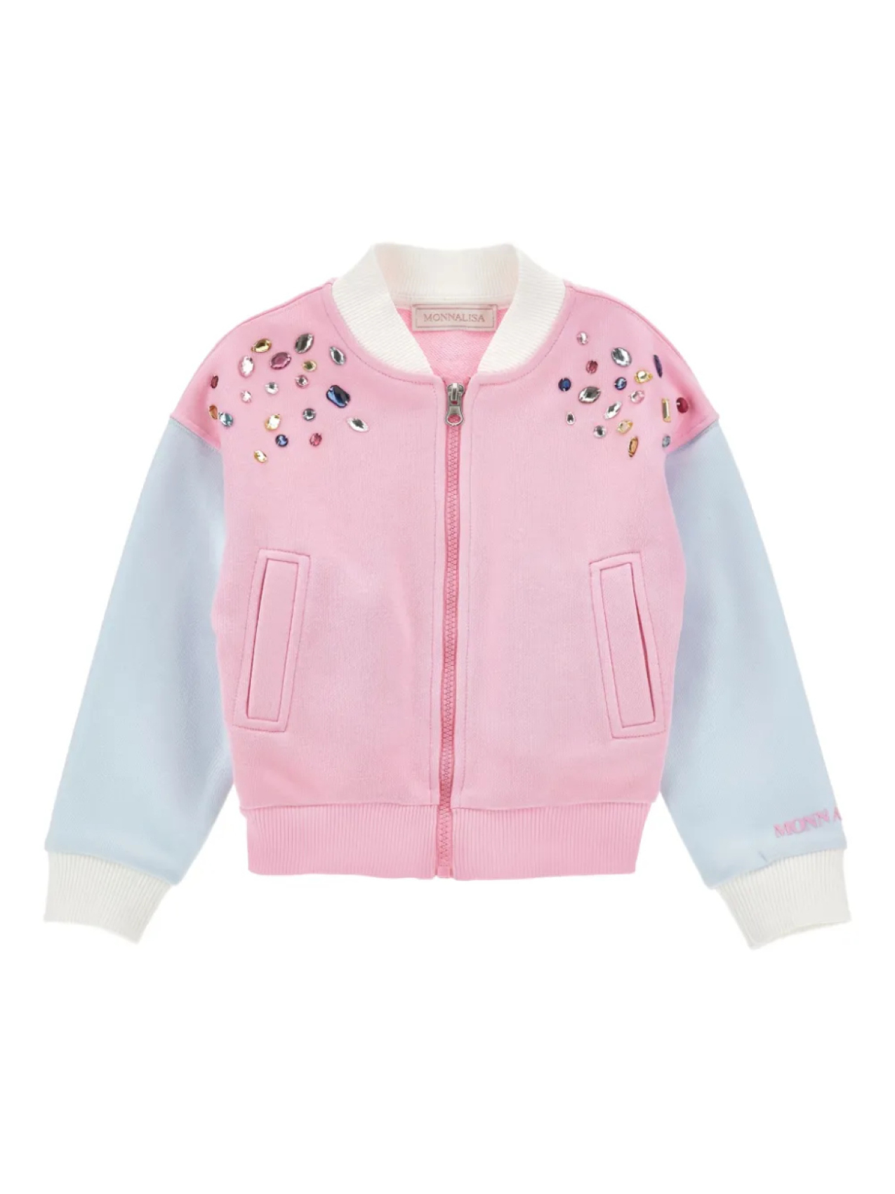 Monnalisa декорированный бомбер, розовый
Monnalisa декорированный бомбер, розовый