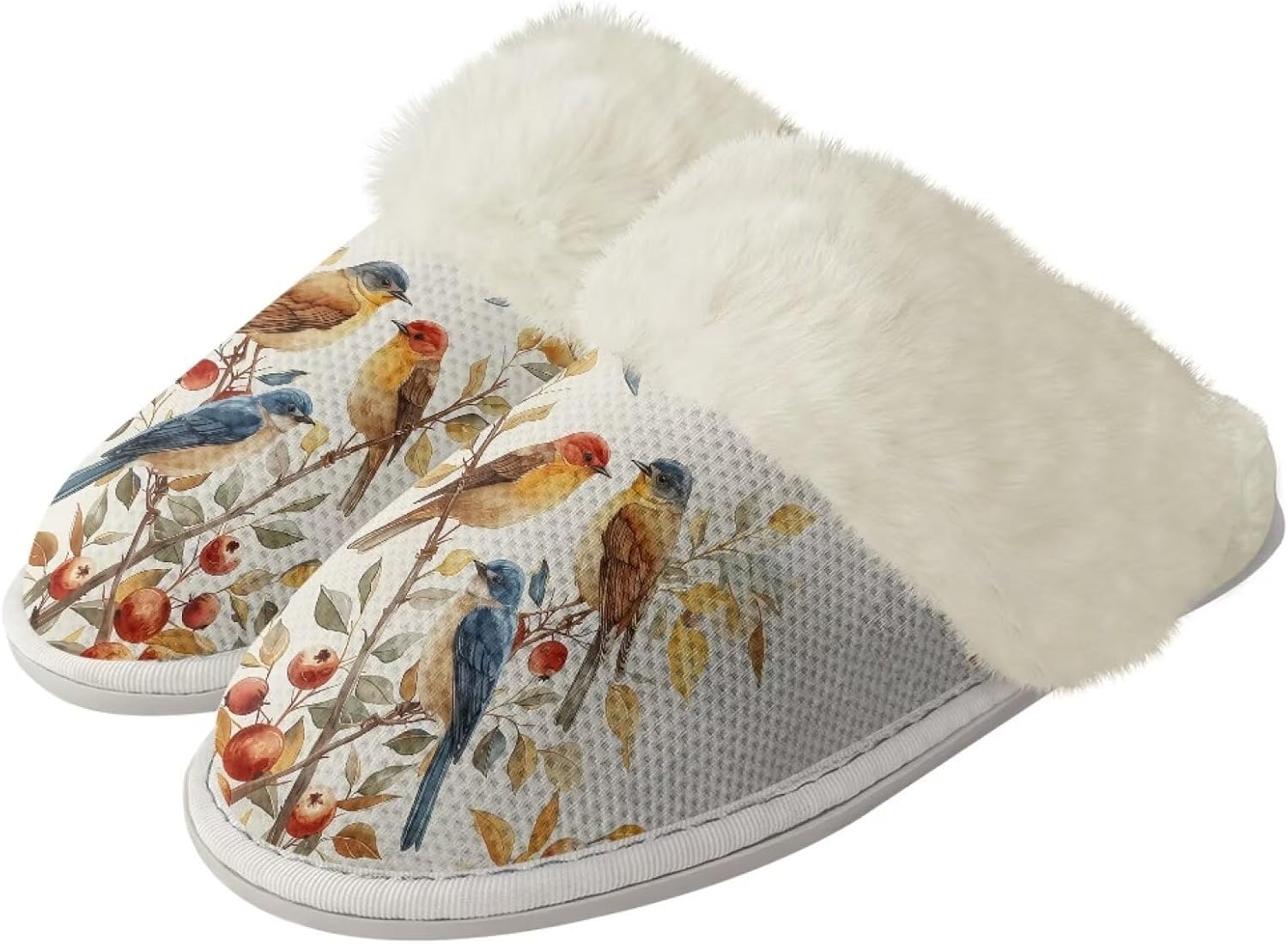 Мягкие домашние тапочки для мужчин и женщин, зимние теплые хлопковые домашние тапочки, бесшумные, моющиеся, с нескользящей резиновой подошвой Watdotory, Bird Leaves
Мягкие домашние тапочки для мужчин и женщин, зимние теплые хлопковые домашние тапочки, бесшумные, моющиеся, с нескользящей резиновой подошвой Watdotory, Bird Leaves