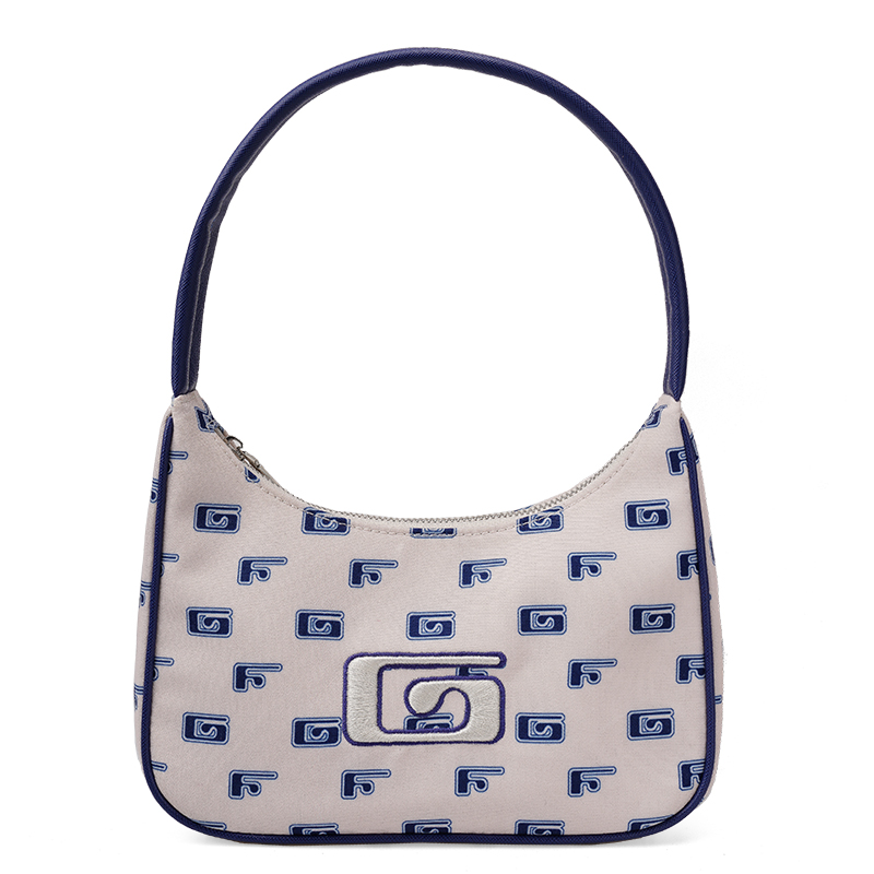 GF Нейлоновая женская сумка через плечо среднего размера коричневого и голубого цвета, Ecru
GF Нейлоновая женская сумка через плечо среднего размера коричневого и голубого цвета, Ecru