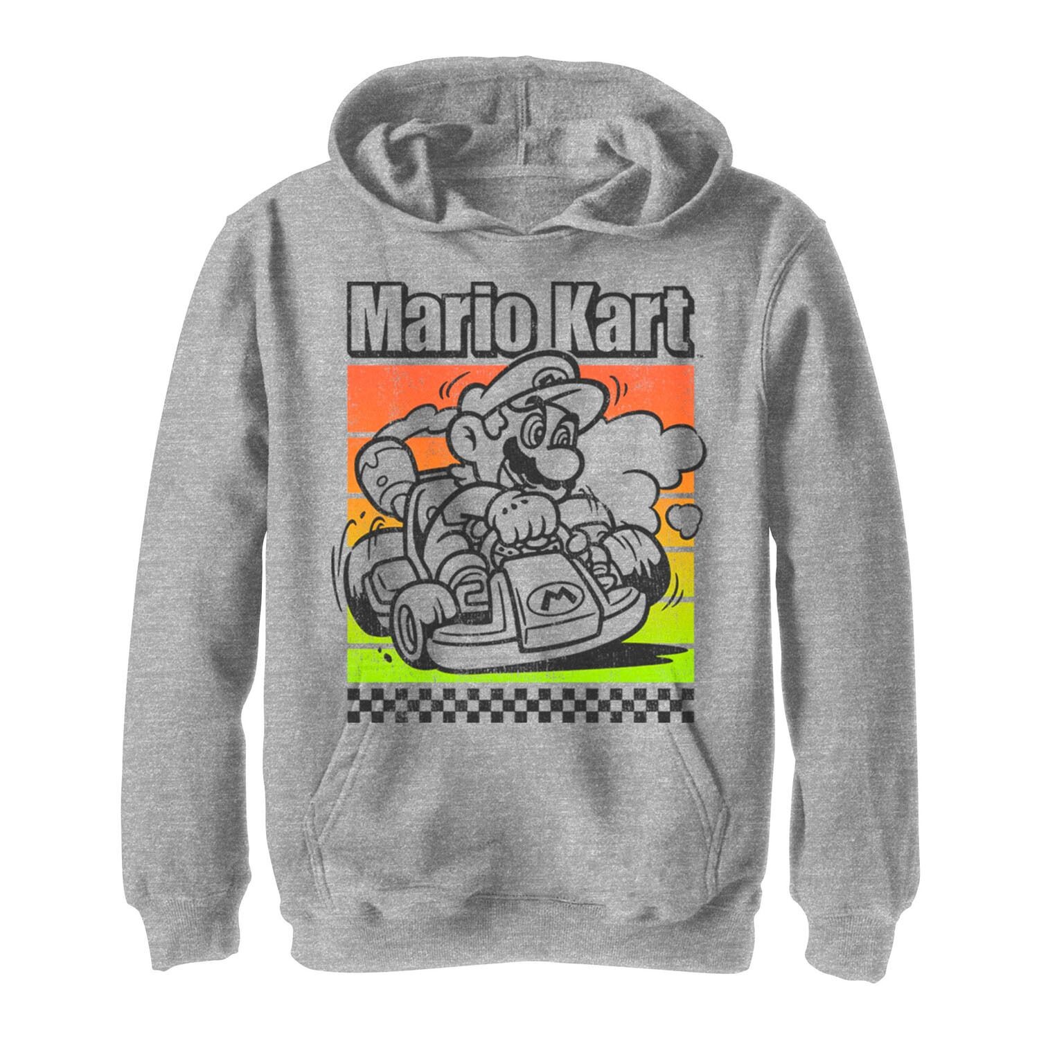 Толстовка с цветным поп-плакатом Mario Kart для мальчиков 8–20 лет Licensed Character 
Толстовка с цветным поп-плакатом Mario Kart для мальчиков 8–20 лет Licensed Character