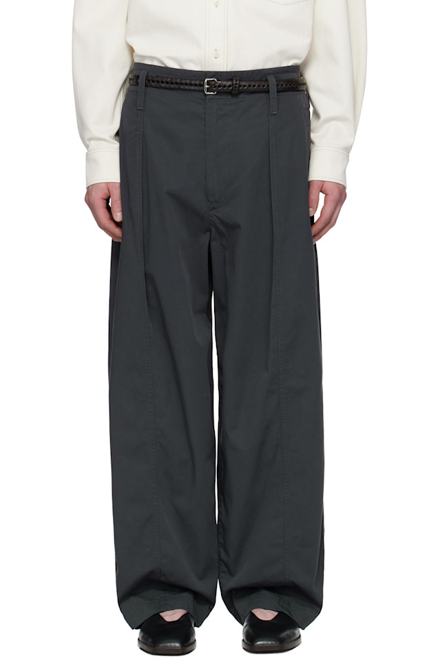 Макси плиссированные брюки Lemaire, цвет charcoal
Макси плиссированные брюки Lemaire, цвет charcoal