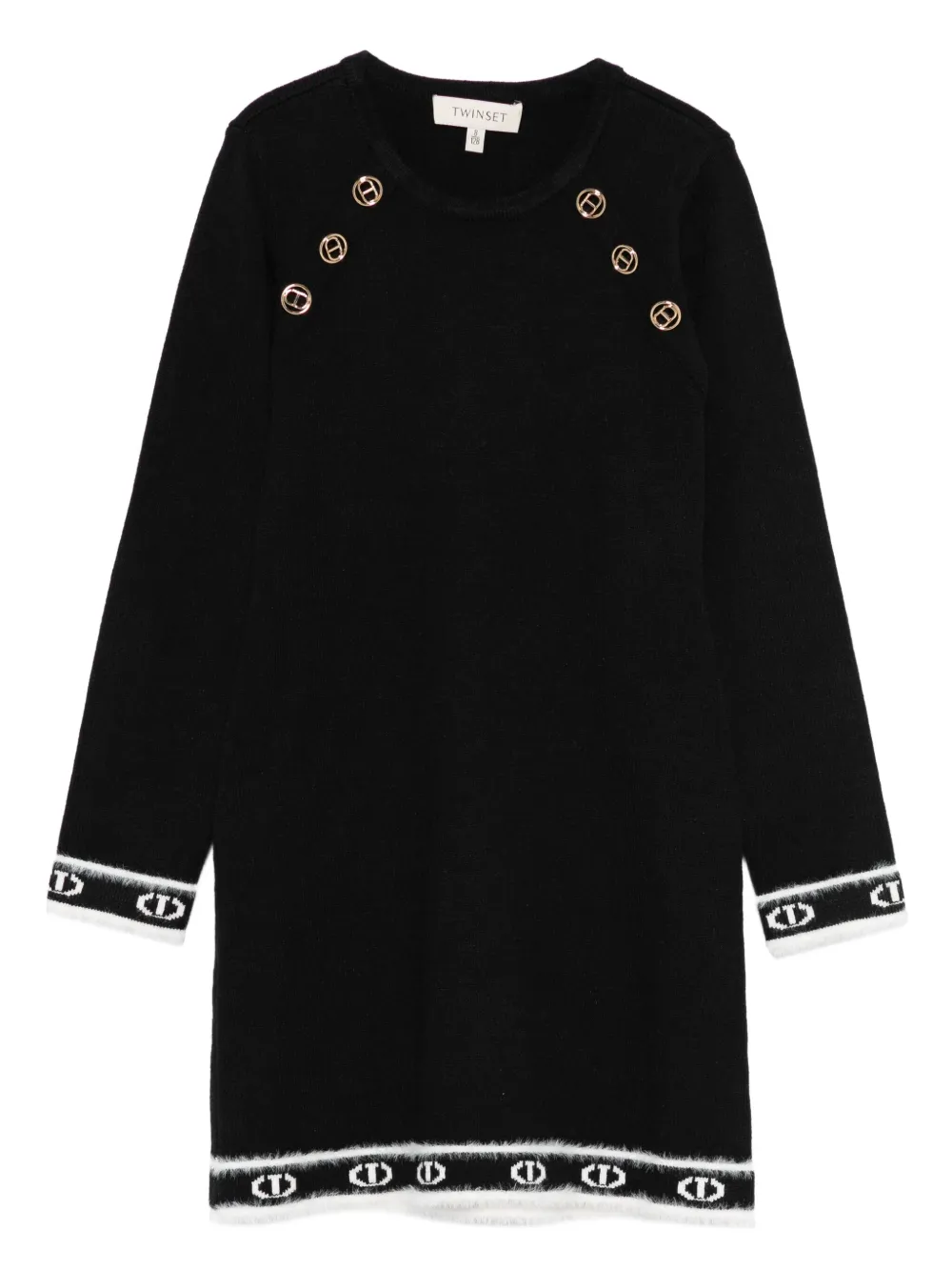 Платье с логотипом Oval T Twinset Kids, черный
Платье с логотипом Oval T Twinset Kids, черный