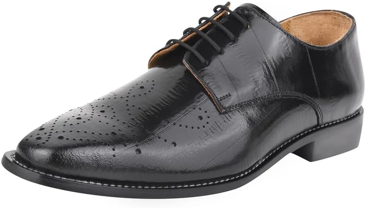 Мужские туфли LIBERTYZENO из натуральной кожи с простым дизайном и принтом угря, шнуровка, модель Oxford, для взрослых, к Рождеству, черный
Мужские туфли LIBERTYZENO из натуральной кожи с простым дизайном и принтом угря, шнуровка, модель Oxford, для взрослых, к Рождеству, черный