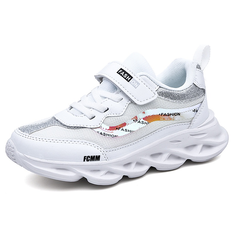 Нескользящие износостойкие низкие повседневные кроссовки для детей FCMM, белый 
Нескользящие износостойкие низкие повседневные кроссовки для детей FCMM, белый