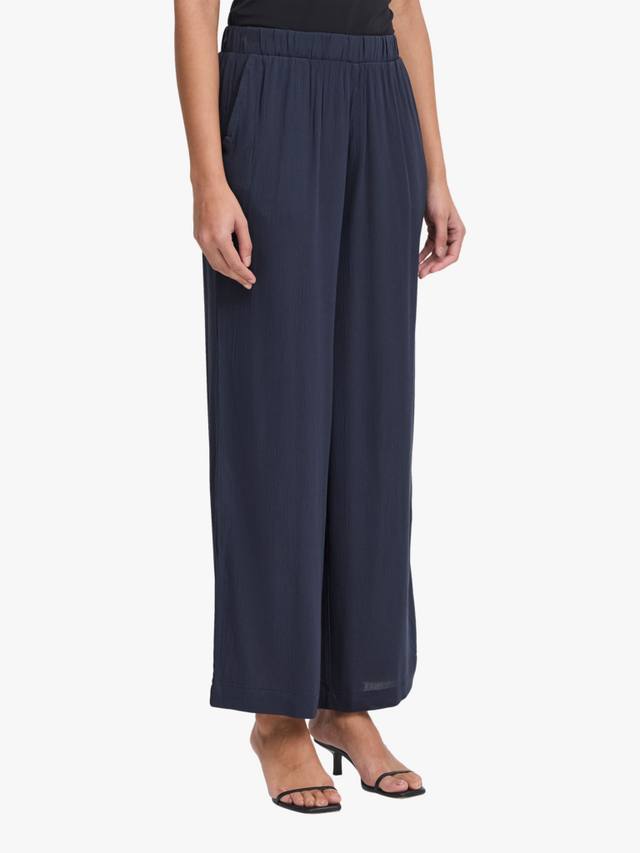 Брюки Marrakech с широкими штанинами укороченные ICHI, Navy
Брюки Marrakech с широкими штанинами укороченные ICHI, Navy