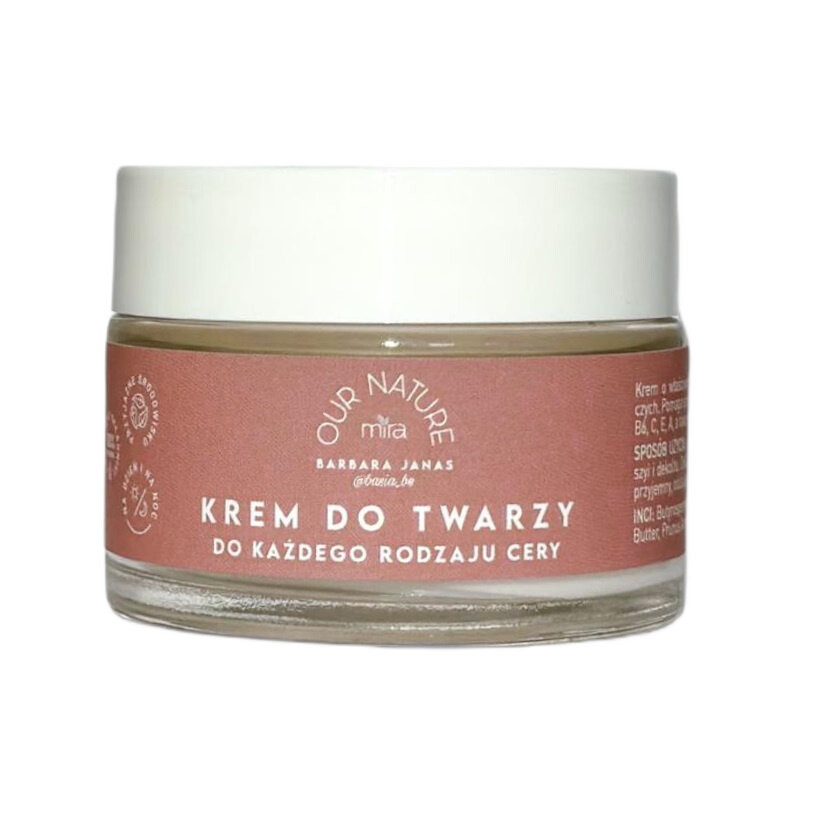 Mira, Крем для лица Our Nature By Basia, 50 г
Mira, Крем для лица Our Nature By Basia, 50 г