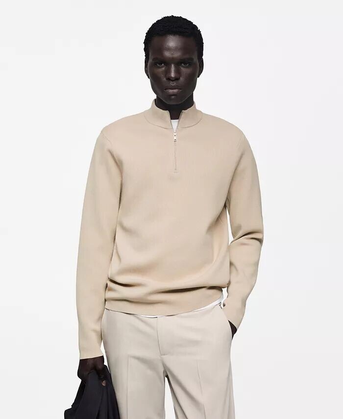 Мужской свитер с высоким воротником на молнии MANGO, коричневый/бежевый
Мужской свитер с высоким воротником на молнии MANGO, коричневый/бежевый