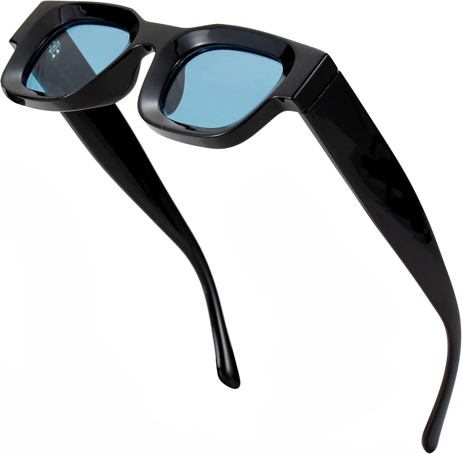 Солнцезащитные очки в стиле ретро прямоугольной формы с поляризацией для женщин и мужчин с маленьким лицом, массивная квадратная оправа, защита UV400 Teumire, A04 Black/Blue
Солнцезащитные очки в стиле ретро прямоугольной формы с поляризацией для женщин и мужчин с маленьким лицом, массивная квадратная оправа, защита UV400 Teumire, A04 Black/Blue