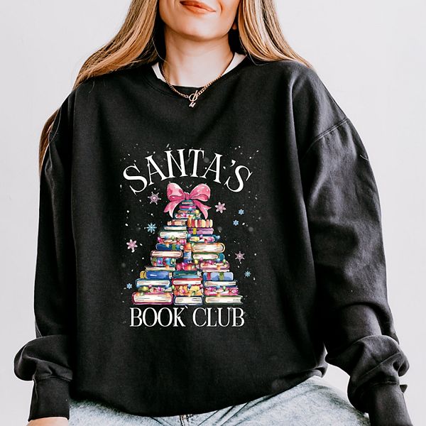 Свитшот женский легкий garment dyed Santa's book club Simply Sage Market, Black
Свитшот женский легкий garment dyed Santa's book club Simply Sage Market, Black