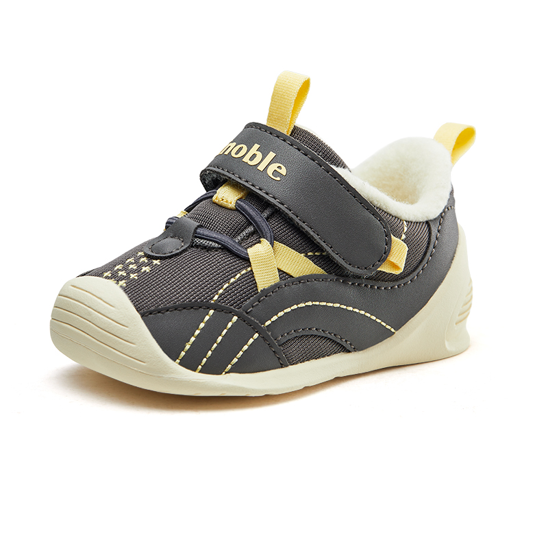 Нескользящие, устойчивые к истиранию, низкие кроссовки для ходьбы и носки для младенцев и малышей GINOBLE, серый 
Нескользящие, устойчивые к истиранию, низкие кроссовки для ходьбы и носки для младенцев и малышей GINOBLE, серый