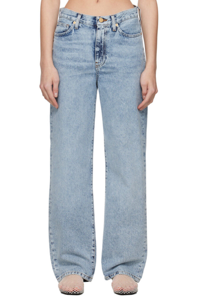 Синие джинсы Sofie с широкими штанинами TOVE 
Синие джинсы Sofie с широкими штанинами TOVE