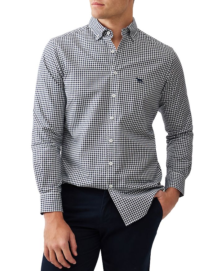 Ганн Чек Оксфордская Рубашка с Длинным Рукавом Узкого Покроя Rodd & Gunn, синий
Ганн Чек Оксфордская Рубашка с Длинным Рукавом Узкого Покроя Rodd & Gunn, синий