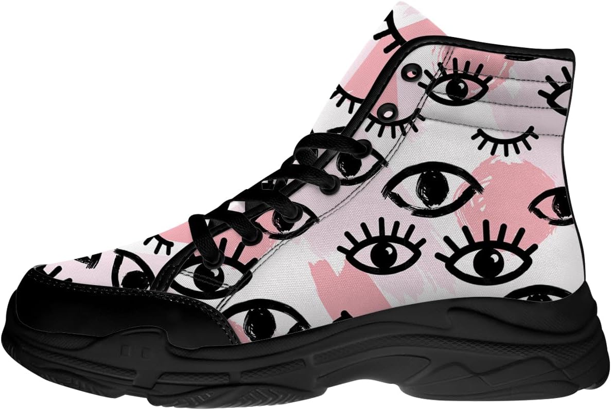 Высокие кеды Eyes для женщин и мужчин, тканевые платформы на шнуровке, подарки для нее и для него Generic, черный
Высокие кеды Eyes для женщин и мужчин, тканевые платформы на шнуровке, подарки для нее и для него Generic, черный