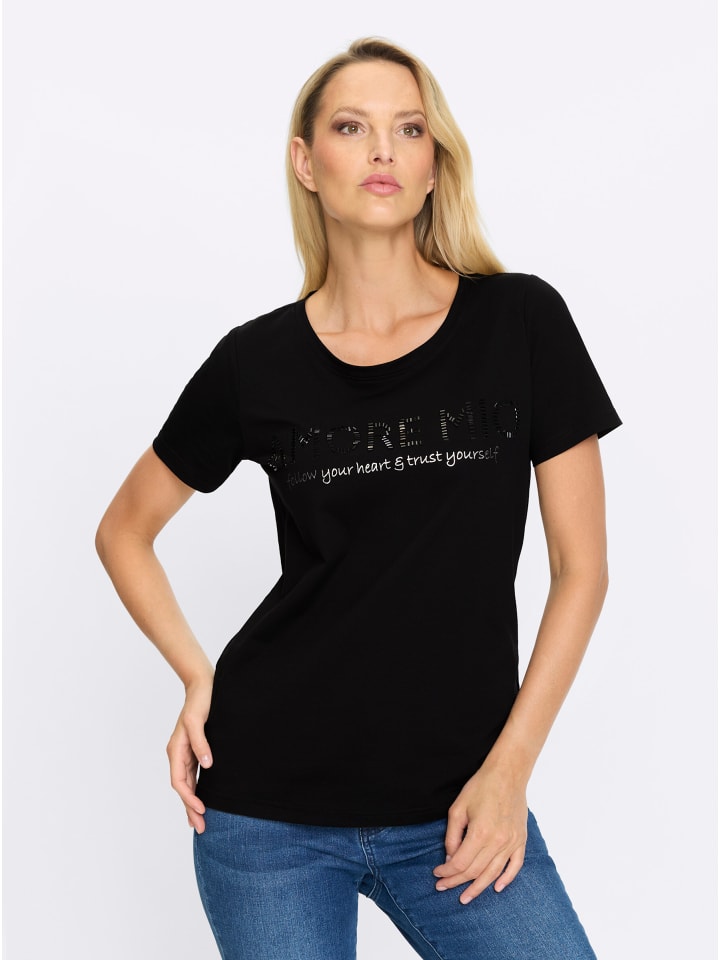 Рубашка с короткими рукавами черного цвета Heine
Рубашка с короткими рукавами черного цвета Heine