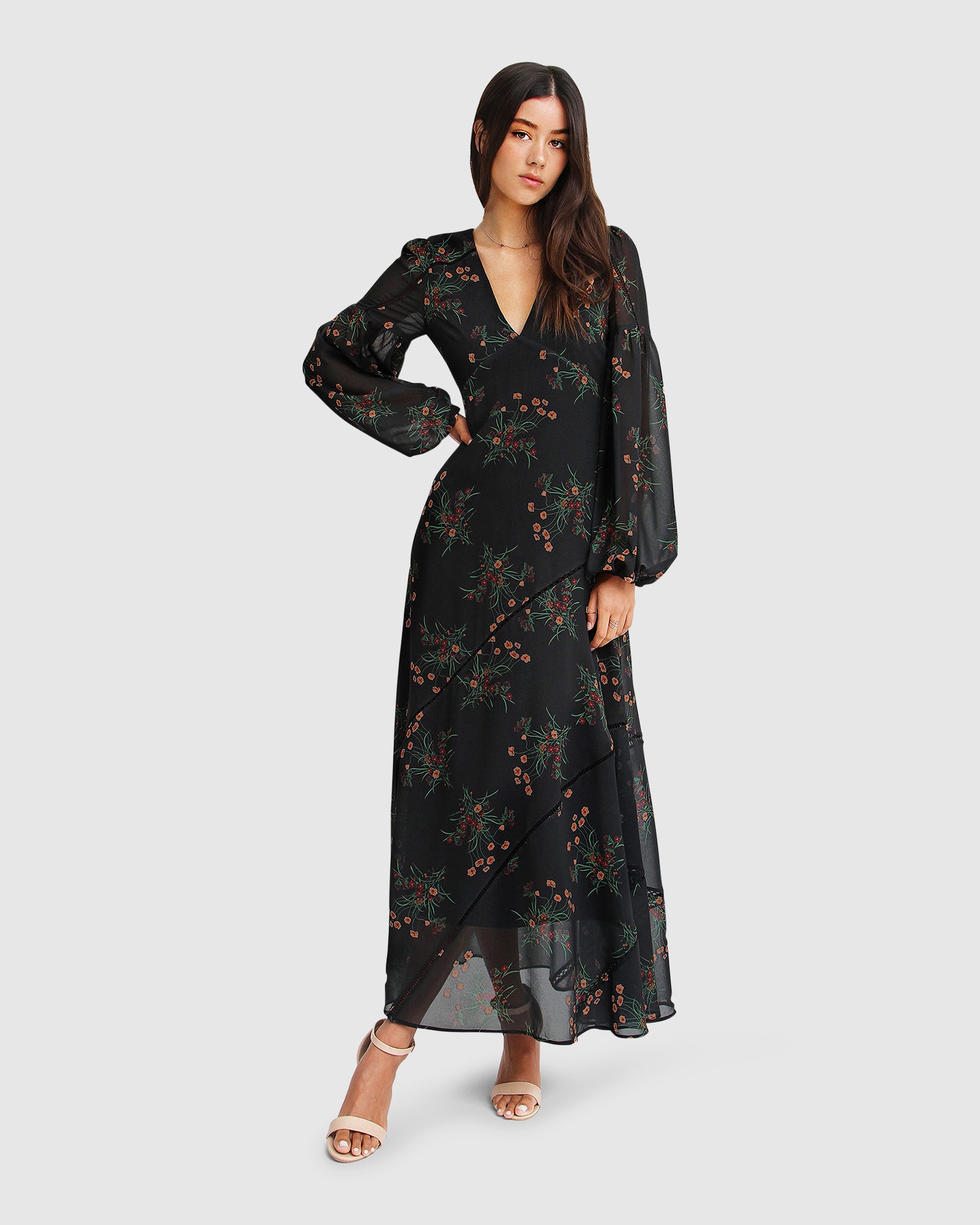 Платье макси In Your Dreams Belle&Bloom, черный 
Платье макси In Your Dreams Belle&Bloom, черный