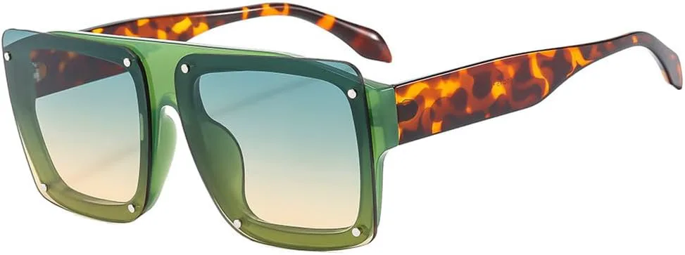 Повседневные солнцезащитные очки для женщин и мужчин в стиле ретро с заклепками, разноцветные линзы, защита от ультрафиолета UV400 VFDHN, Green Green Tea
Повседневные солнцезащитные очки для женщин и мужчин в стиле ретро с заклепками, разноцветные линзы, защита от ультрафиолета UV400 VFDHN, Green Green Tea