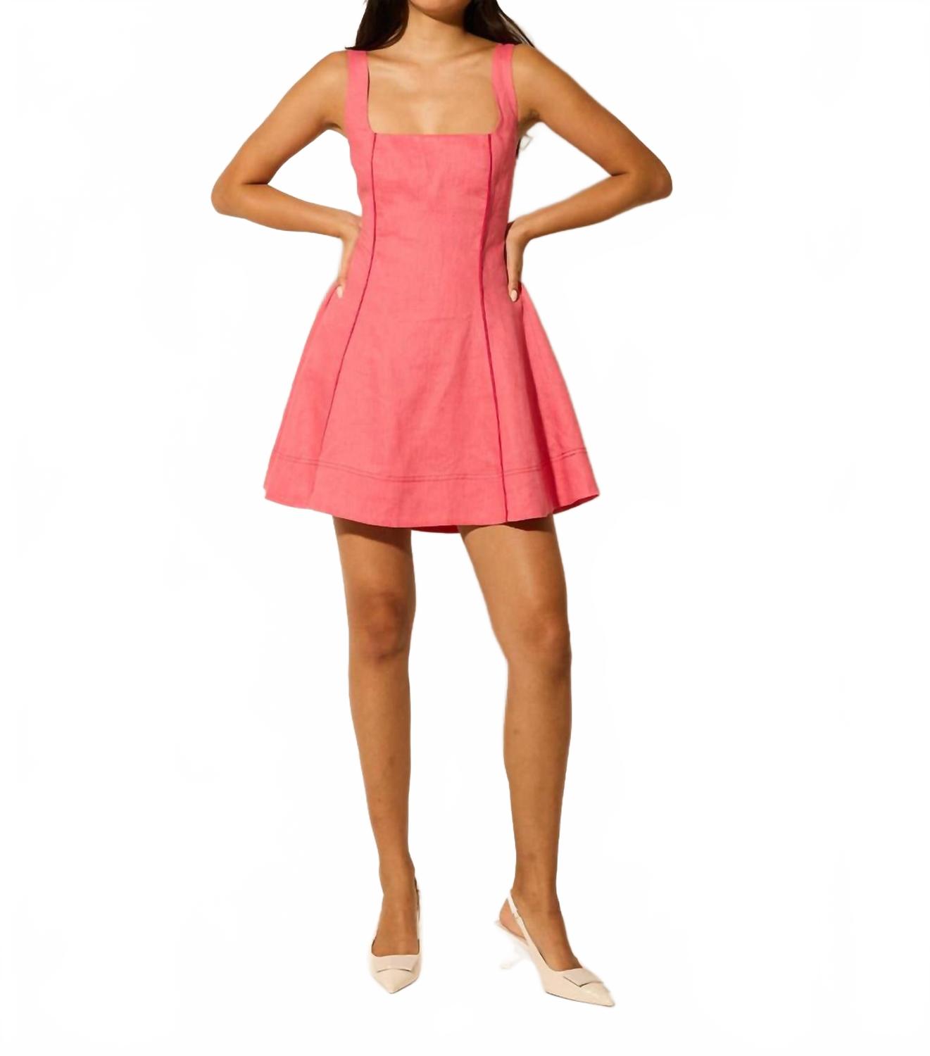 Элли мини-платье с ажурными бретелями в розовом KIVARI
Элли мини-платье с ажурными бретелями в розовом KIVARI