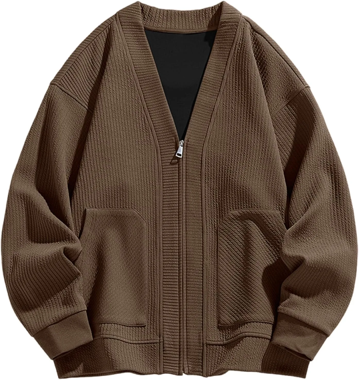 Akklian мужской кардиган классический V-образный вырез на молнии
Akklian мужской кардиган классический V-образный вырез на молнии