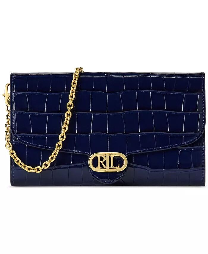 Сумка Adair из кожи с тиснением под крокодила, маленькая, через плечо Lauren Ralph Lauren, синий
Сумка Adair из кожи с тиснением под крокодила, маленькая, через плечо Lauren Ralph Lauren, синий