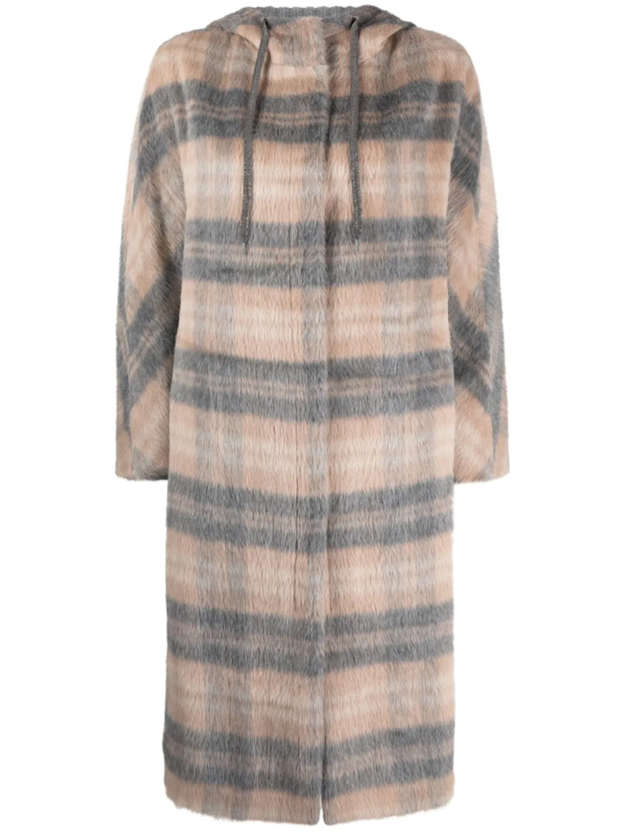 Клетчатое пальто с капюшоном Fabiana Filippi, серый
Клетчатое пальто с капюшоном Fabiana Filippi, серый