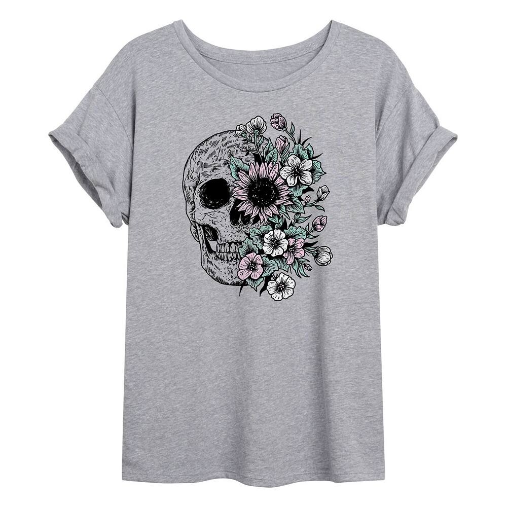 Детская струящаяся футболка с получерепом и полуцветами, цвет Heather Gray
Детская струящаяся футболка с получерепом и полуцветами, цвет Heather Gray