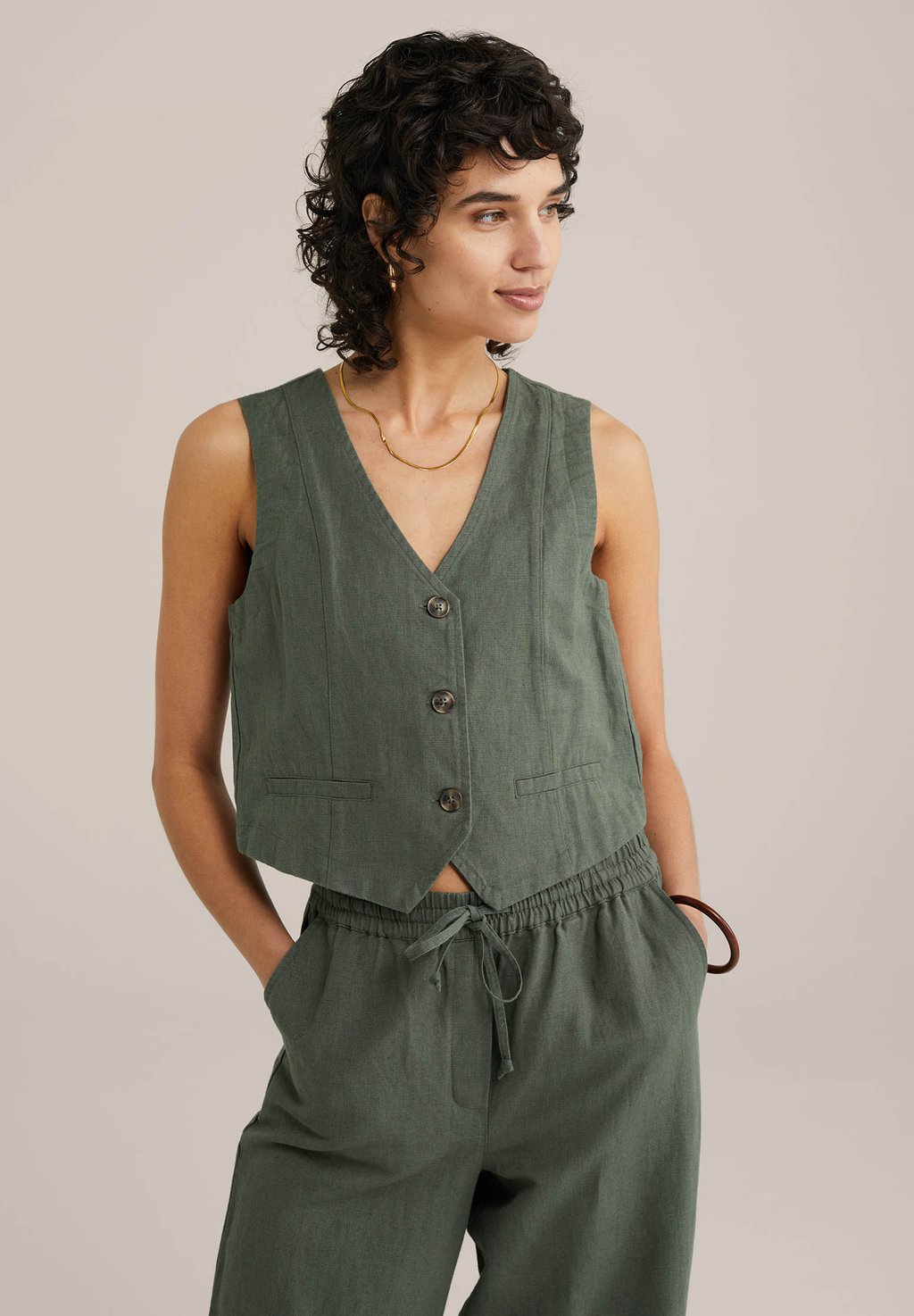 Жилет WE Fashion, темно-зеленый
Жилет WE Fashion, темно-зеленый