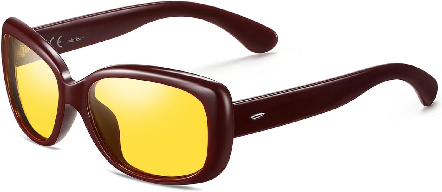 Очки для вождения в ночное время HAOLOTA с поляризацией, HD-фильтром, желтыми линзами и защитой от бликов, солнцезащитные очки для мужчин и женщин, Nv14 Wine Red Frame
Очки для вождения в ночное время HAOLOTA с поляризацией, HD-фильтром, желтыми линзами и защитой от бликов, солнцезащитные очки для мужчин и женщин, Nv14 Wine Red Frame