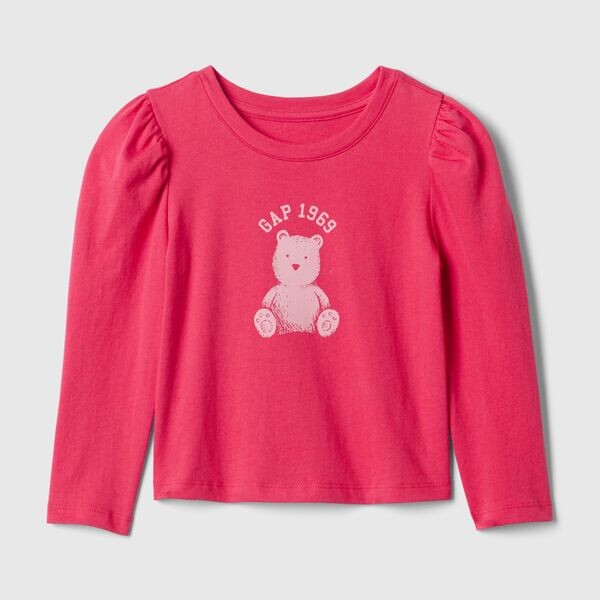 Футболка с длинными рукавами и принтом плюшевого мишки Gap, фуксия
Футболка с длинными рукавами и принтом плюшевого мишки Gap, фуксия