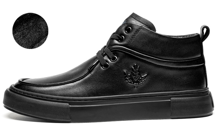 Тёплая и износостойкая мужская мид-топ скейтбордическая обувь черная LEAVELAND
Тёплая и износостойкая мужская мид-топ скейтбордическая обувь черная LEAVELAND