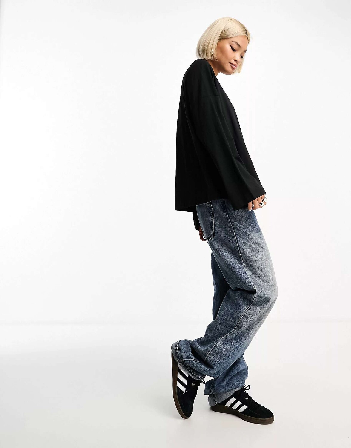 Черная футболка с длинными рукавами Only oversized, Черный, Черная футболка с длинными рукавами Only oversized
Черная футболка с длинными рукавами Only oversized, Черный, Черная футболка с длинными рукавами Only oversized