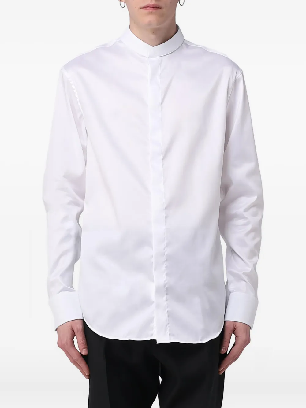 Рубашка с воротником-стойкой и длинными рукавами EMPORIO ARMANI, белый
Рубашка с воротником-стойкой и длинными рукавами EMPORIO ARMANI, белый