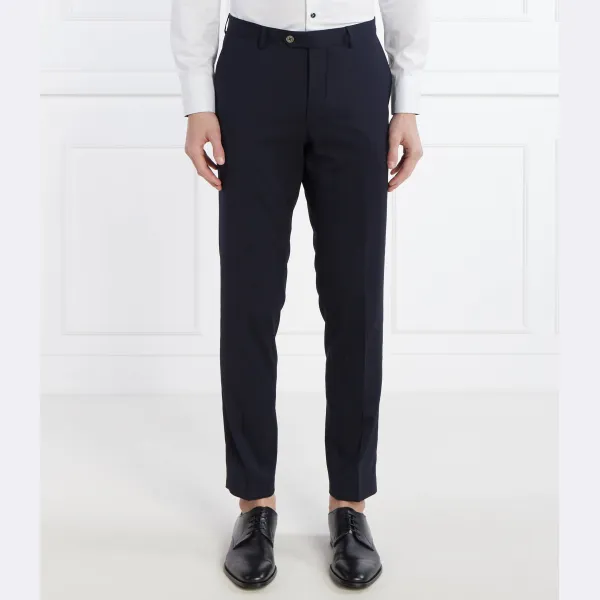 Шерстяные брюки узкого кроя Denz Oscar Jacobson, синий 
Шерстяные брюки узкого кроя Denz Oscar Jacobson, синий